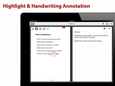 SlideNotes ~ PDF Slides Note Taking App screenshot 3