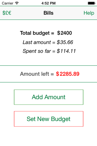 Bills Budget Tracker screenshot 2