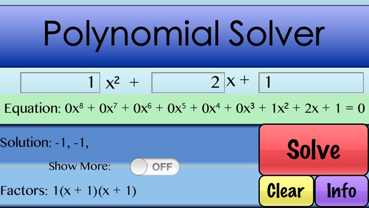 Factor Polynomials