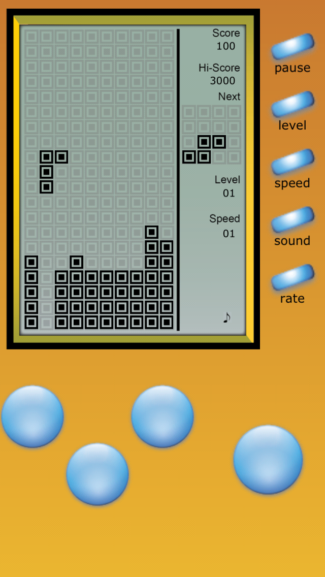 Classic Brick Game Console screenshot 2