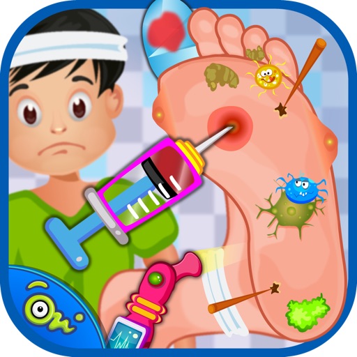 Crazy Foot Doctor – Help cute kids feet in your office Clinic in Hospital Icon