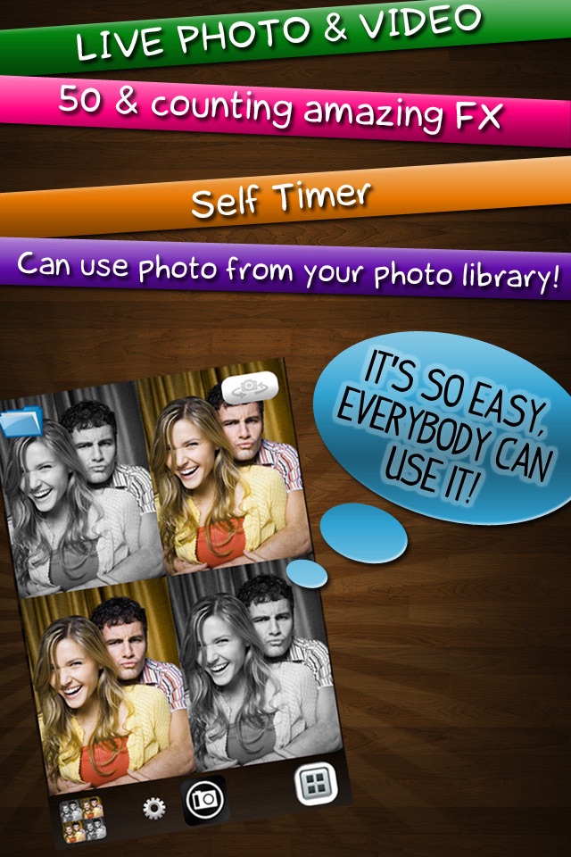 CamStar Pro - Fun Live Photo Booth FX via Camera and Video for IG, FB, PS, Tumblr screenshot 3