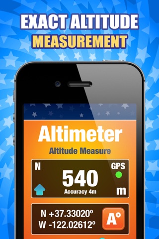 Altimeter - Altitude and Elevation measurement with GPS Coordinates. Climbing, Walking, Mountaineering Tool screenshot 2