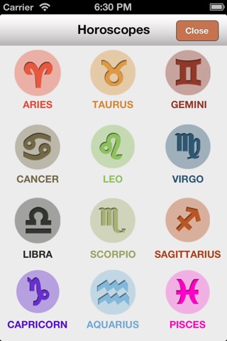 iHoroscopes screenshot 3