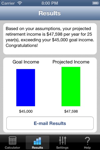 Retirement Income screenshot 2