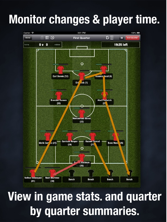 Great Coach Football - Soccer Planning, Scoring and Statistics