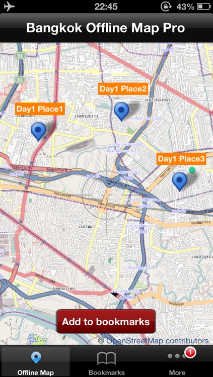 Bangkok Offline Map Pro