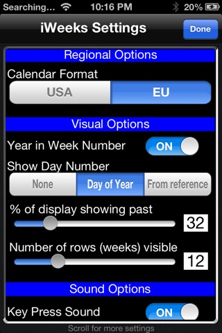 iWeeks: Week Number Calendar screenshot 4