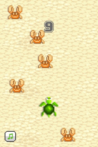 Turtle Crawl - Flappy Flipper Adventure, Clash with Crabs on the Sunny Beach screenshot 2