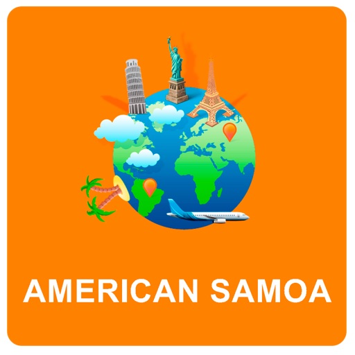 American Samoa Off Vector Map - Vector World