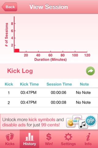 Baby Kick Counter - Track Fetal Movement by Mobile Mom screenshot 2
