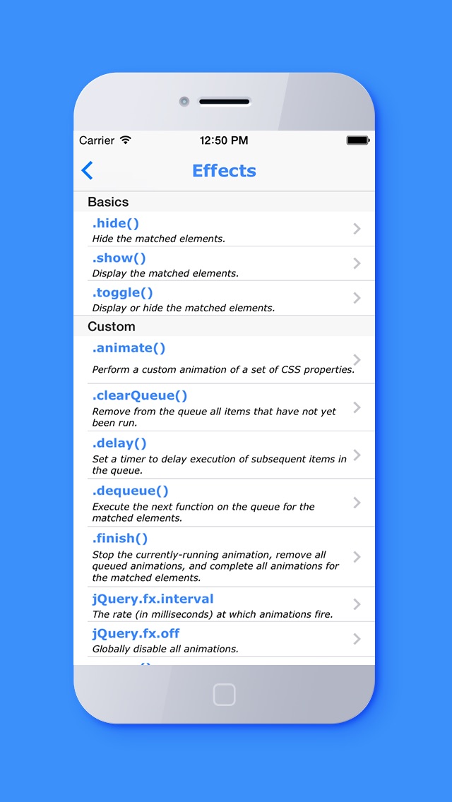 jQuery Aide - JavaScript and jQuery api tool Screenshot 2