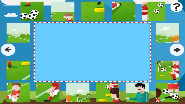 A Sportsball Jigsaw Puzzle for Pre-School Children with Soccer Players