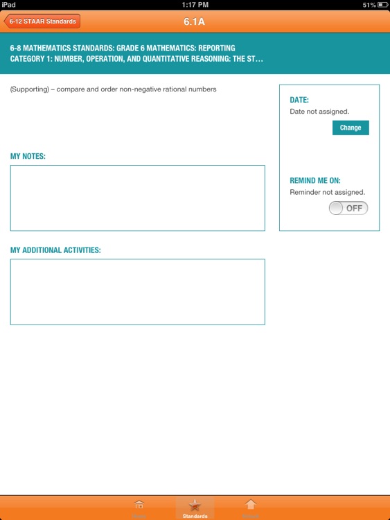 STAAR 6-12 Standards and Strategies App