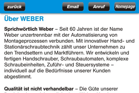 WEBER Schraubenwähler screenshot 4