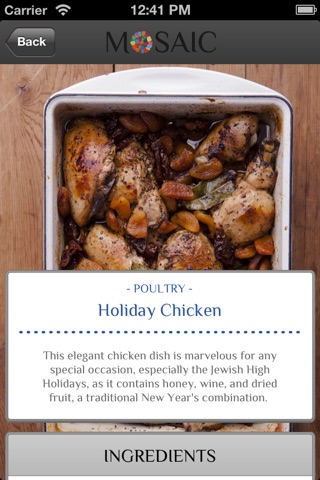 Women’s Philanthropy Mosaic Cookbook screenshot 2