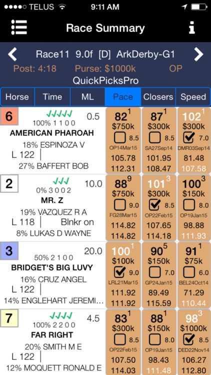 QuickPicksPro for Horse Racing Kentucky Derby Edition screenshot-3