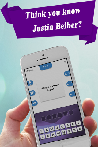 Clique para Instalar o App: "Trivia Challenge - for Justin Bieber fans"