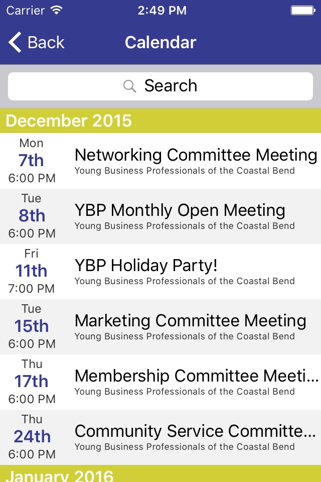 Young Business Professionals of the Coastal Bend screenshot 2