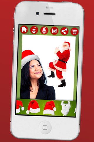 Xmas Santa yourself - Christmas Photo Editor to make collages with Santa Claus - Premium screenshot 3