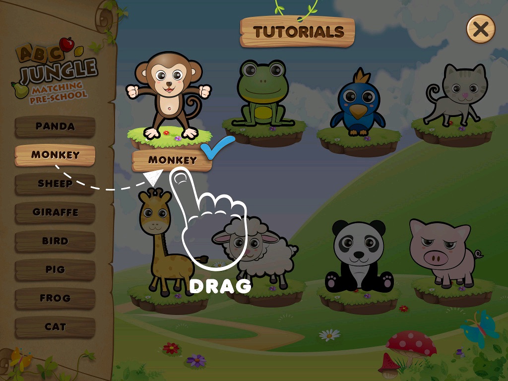 ABCs Jungle Matching Pre-School Learning screenshot 2