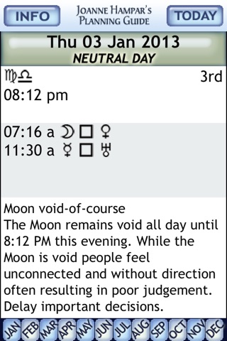 2013 Electional Astrology Planning Guide by Joanne Hampar screenshot 3