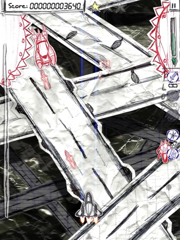 Shock-X. HD Lite - Space shooter wars paper screenshot 4