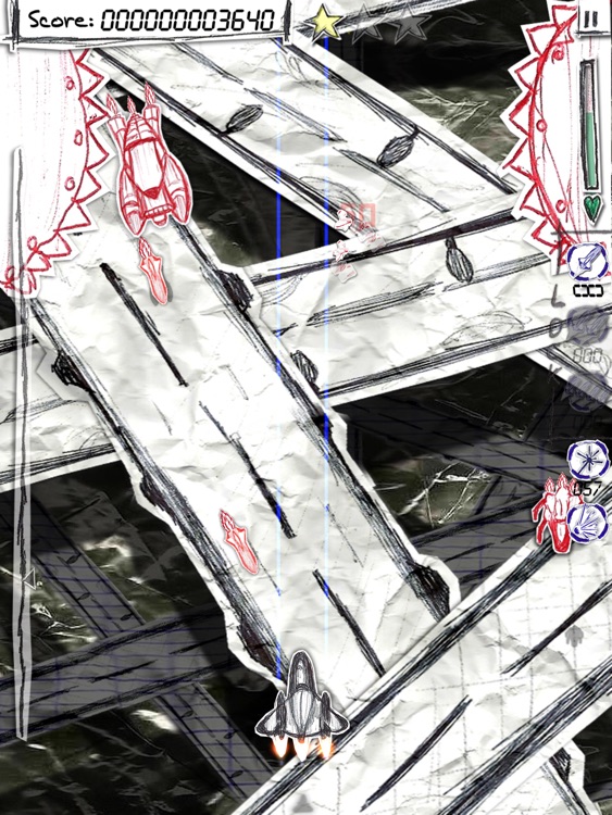 Shock-X. HD Lite - Space shooter wars paper screenshot-3