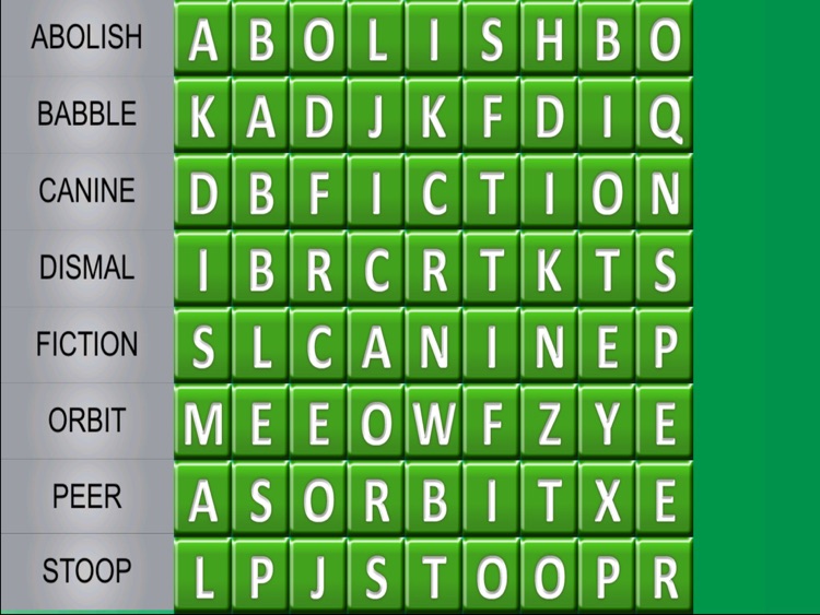 Word Search Grade 3