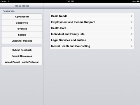 Pocket Health Protector iPad Edition screenshot 2