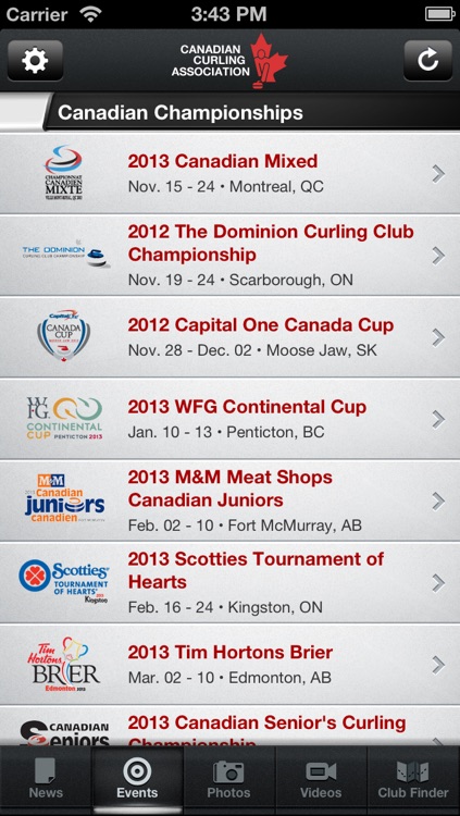 Curling.ca Mobile