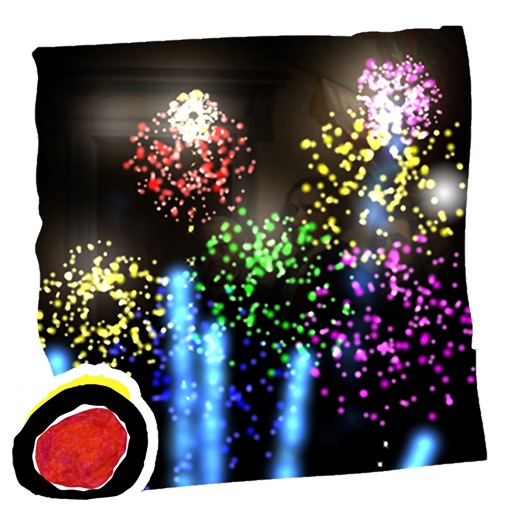 Celebrate 4th of July, Independence Day of United States, with sparkling fireworks (by Auryn Apps)