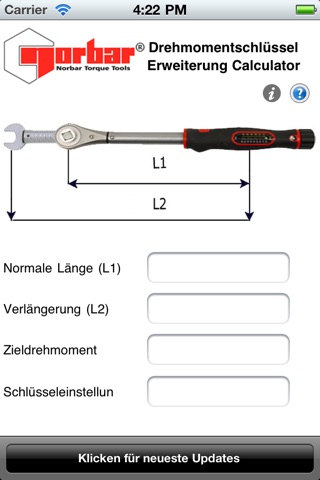 Torque Wrench Extension Calc. screenshot 2