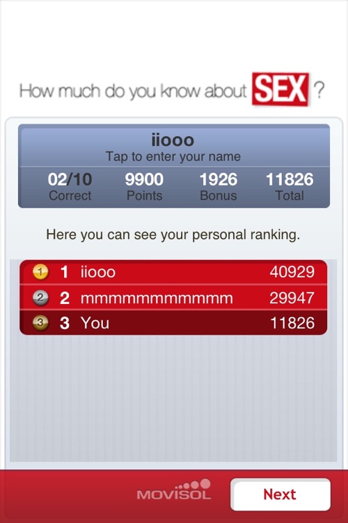 How much do you know about Sex? Find it out with your partner or friends! screenshot-4