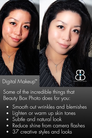 Beauty Box Photo - Digital Makeup for easy portrait retouching of skin problems, wrinkles, and blemishes! screenshot 2