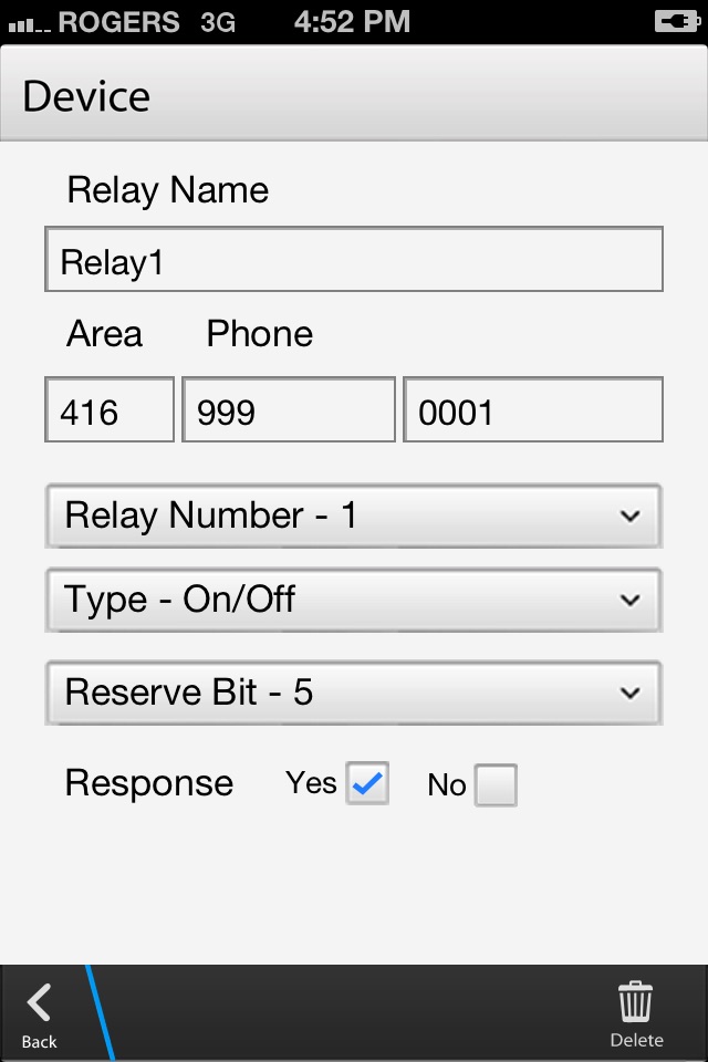 Avante Relay Control App screenshot 2