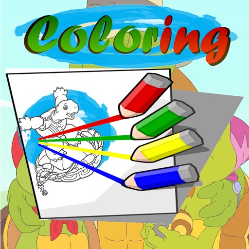 Coloring Game Kids Franklin the Turtle Version iOS App