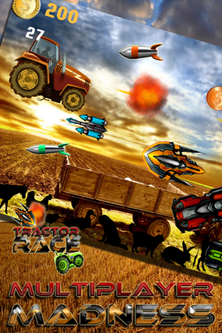 A Farm War Combat Run: Free Speed Tractor Shooting Game screenshot 4
