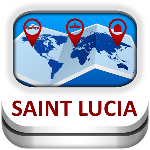 Saint Lucia Guide & Map - Duncan Cartography icon