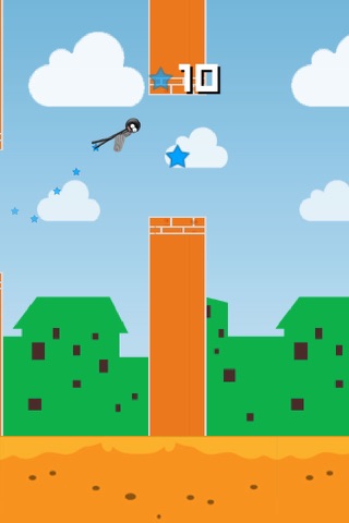 Sketchy Wings - the Flappy Stickman screenshot 2