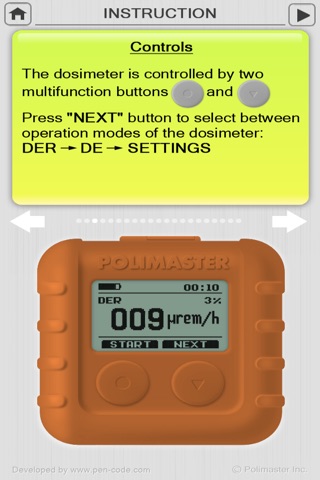 Polimaster PM1610 Interactive Manual screenshot 3