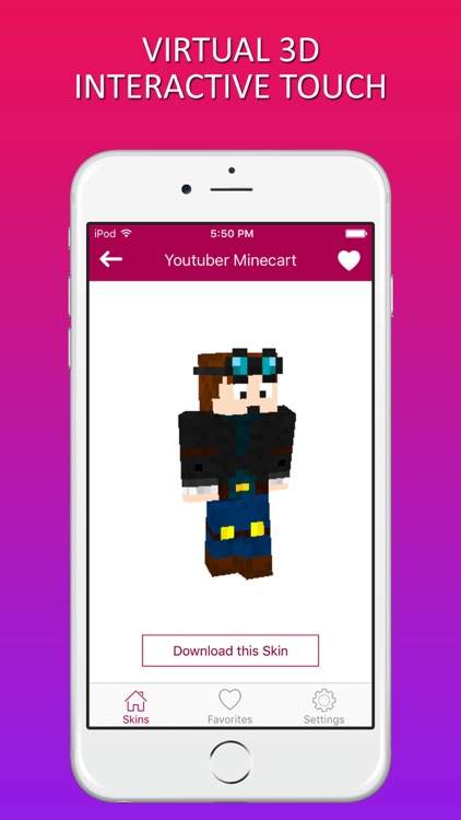 Exclusive Youtuber Skins for Minecraft PE & PC