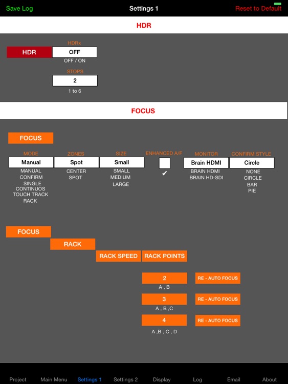 Digital Camera Setup RED EPIC