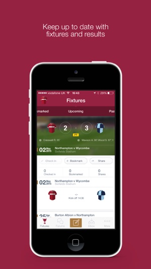 Fan App for Northampton Town FC