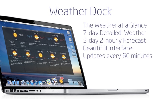 Weather Dock+ Desktop forecast