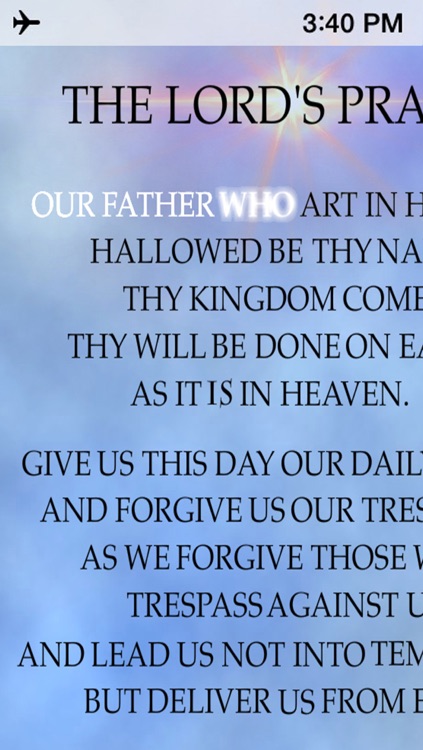 The Lords Prayer Anointed