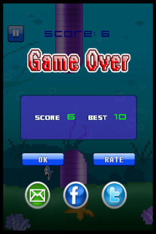 Flying Jumpy Shark - Flapping Bird Fish Wings Flyer screenshot 3