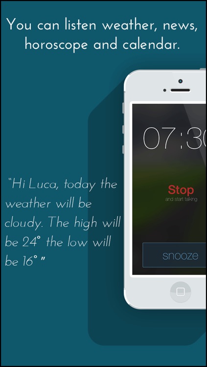 Talking Weather alarm clock - free