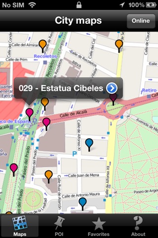 Madrid touristic audio guide (english audio) screenshot 2