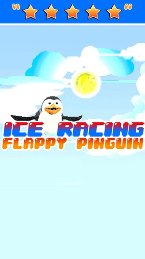 Ice Racing - Flappy Pinguin Pixelated Ed